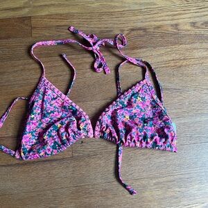 Target Wild Fable Pink Floral Bikini Top